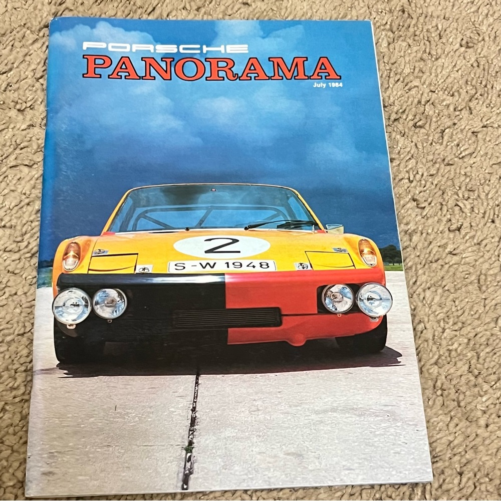 PORSCHE PANORAMA MAGAZINE PCA JULY 1984 914/6 GT JAMES DEAN SPYDER TURBO
